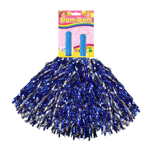 Pom pom wave blue-silver 2