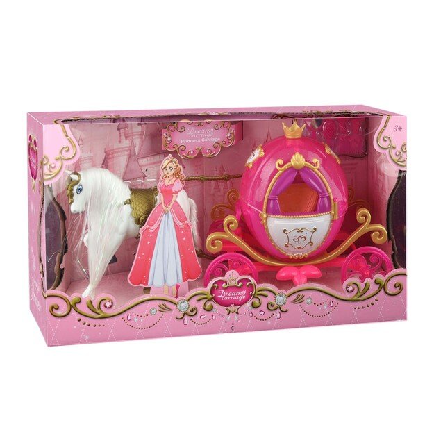 Rožinis arklys ir vežimas 2