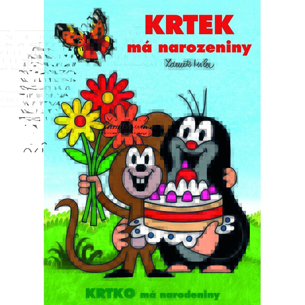 Spalvinimo puslapis A4 Kurmis švenčia gimtadienį 1