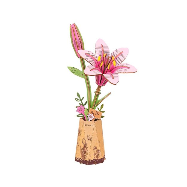 RoboTime 3D wooden lily puzzle