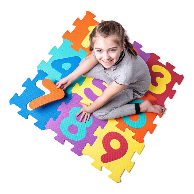 EVA skaičių putplasčio kilimėliai 2