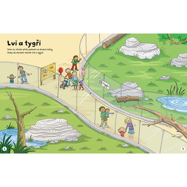 Lipdukų knyga „Zoologijos sodas“ 2