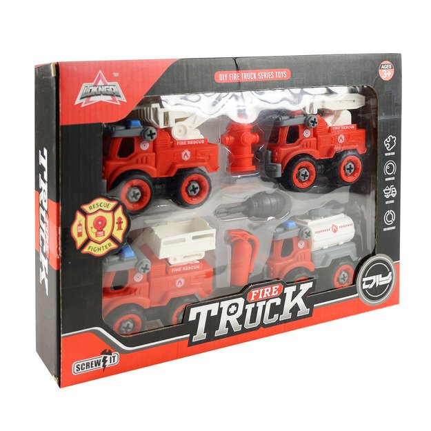 Ugniagesių sunkvežimis su priedais 2