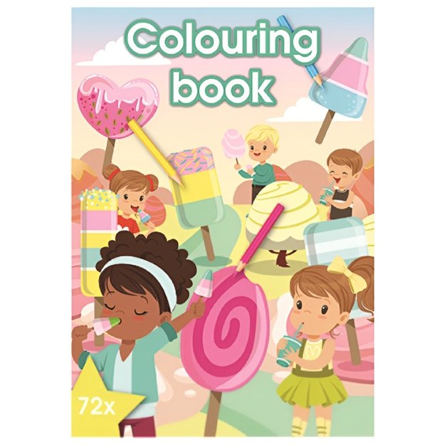 Book colouring 72pgs A4 9