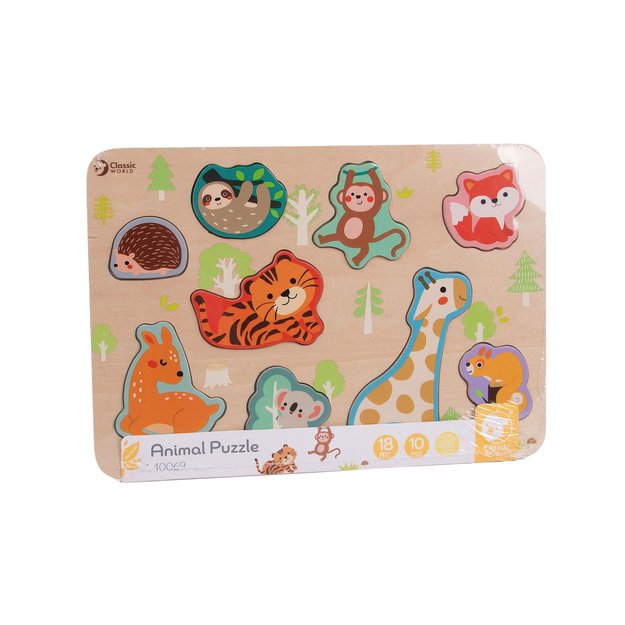 Mediniai įdėklų lentos gyvūnai folijoje 2