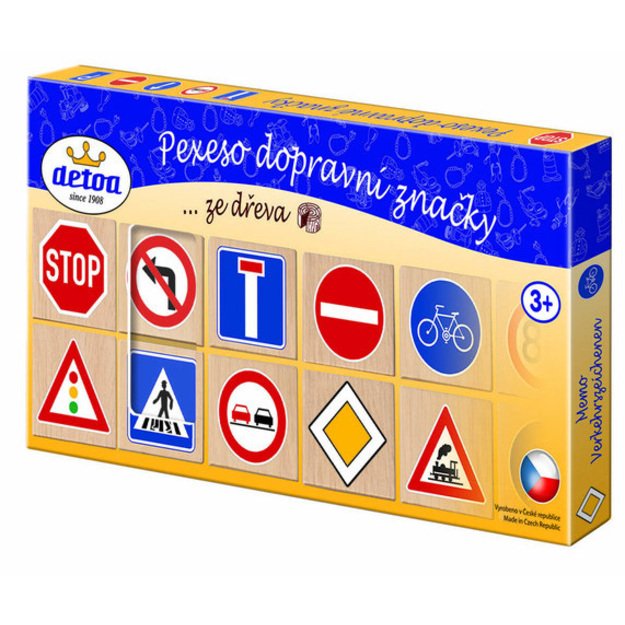 Wooden Pexeso Traffic signs 2