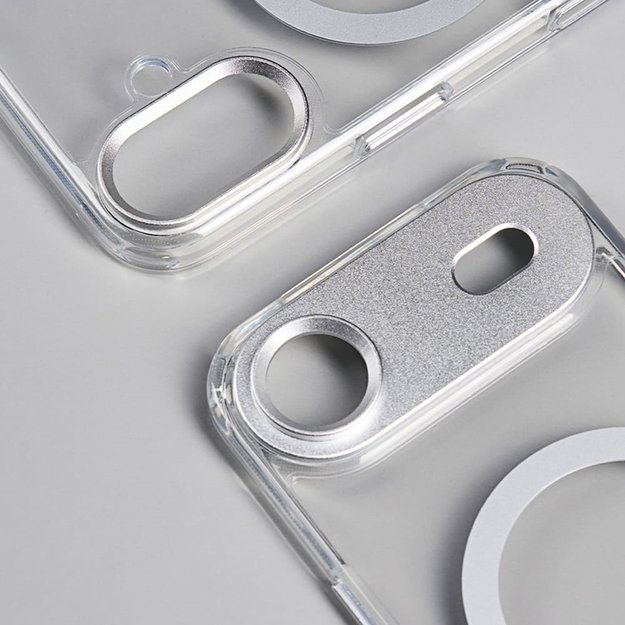 „Moshi iGlaze MagSafe“ dėklas „iPhone 17 Pro Max“ (sidabrinis) 8