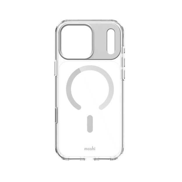 „Moshi iGlaze MagSafe“ dėklas „iPhone 17 Pro Max“ (sidabrinis) 3