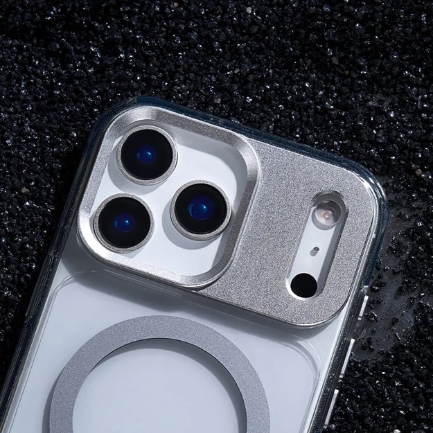 „Moshi iGlaze MagSafe“ dėklas „iPhone 17 Pro Max“ (sidabrinis) 5