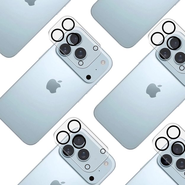 3mk „Lens Pro Full Cover“ – kameros objektyvo stiklas, skirtas „iPhone 17 Pro Max“ 5