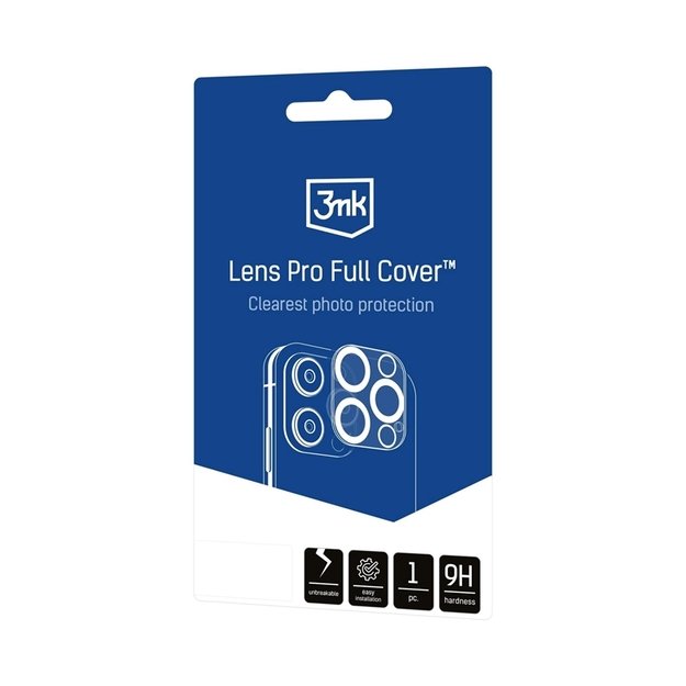 3mk „Lens Pro Full Cover“ – kameros objektyvo stiklas, skirtas „iPhone 17 Pro Max“ 2