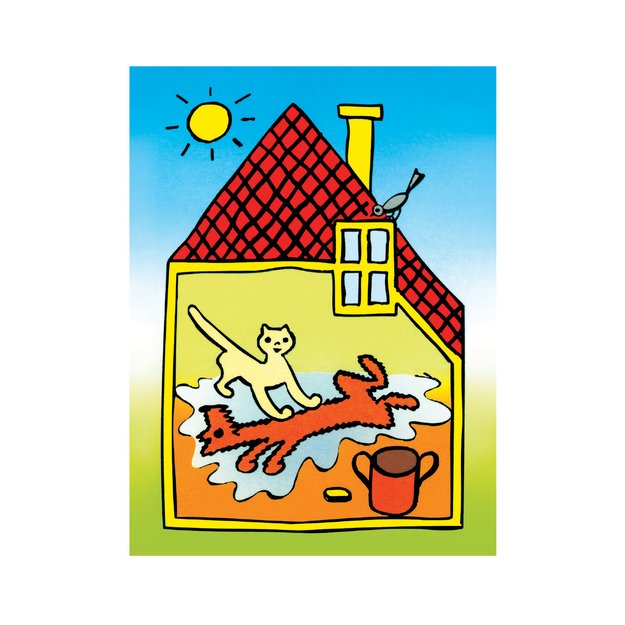 ŠUNIUKAS IR KAČIUKAS 12 medinių kubelių 9