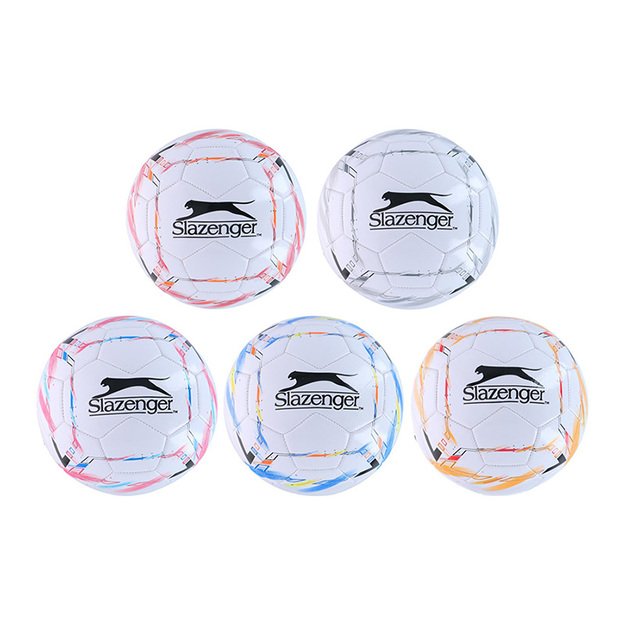 Slazenger - Futbolo r. 5 (balta / oranžinė) 2