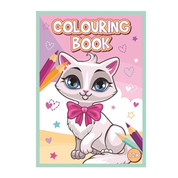 Spalvinimo knygelė 72 puslapių A4 formato katės ir šunys