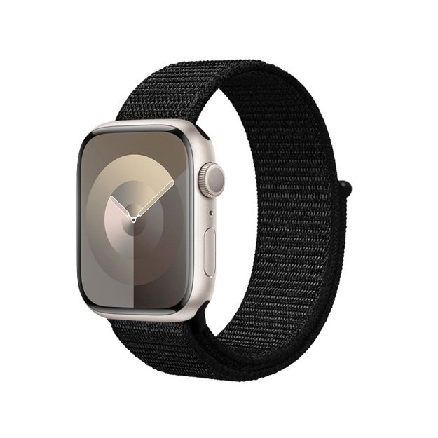 Crong Reflex sportinė juosta, skirta Apple Watch 38/40/41mm (juoda)