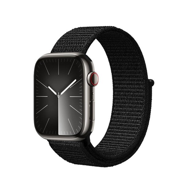 Crong Reflex sportinė juosta, skirta Apple Watch 38/40/41mm (juoda)