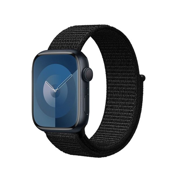 Crong Reflex sportinė juosta, skirta Apple Watch 38/40/41mm (juoda)