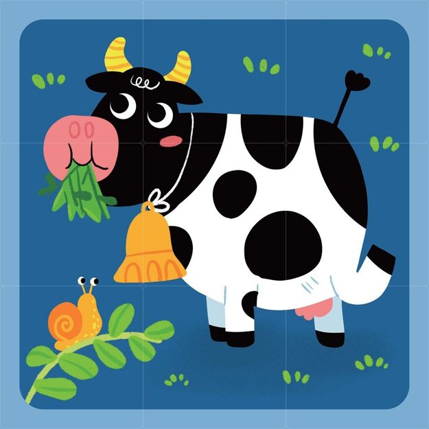 2Kids toys Wooden cubes farm 5