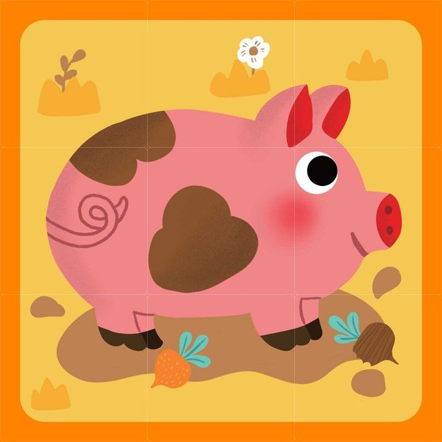 2Kids toys Wooden cubes farm 2