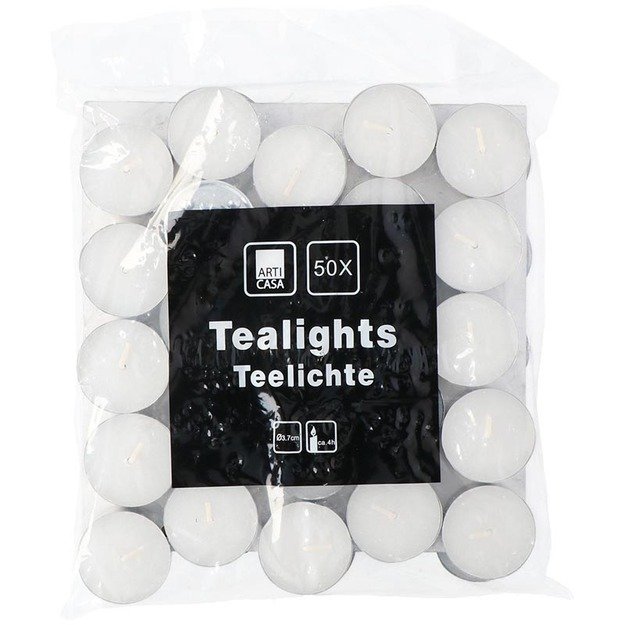 Arti Casa - Tealight žvakių šildytuvai bekvapiai 50 vnt. 2