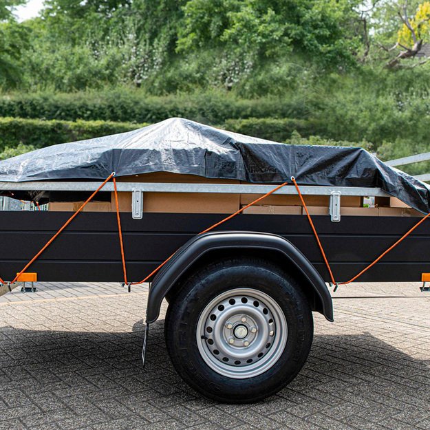 Black&Decker - Transportavimo lynas su atspindinčiais elementais + vyniotuvas 4mm / 20m 14