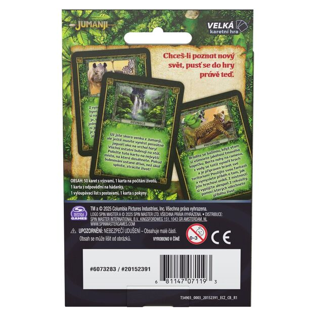 JMJ JML Jumanji Jumbo kortų žaidimas ECZ6pk 5