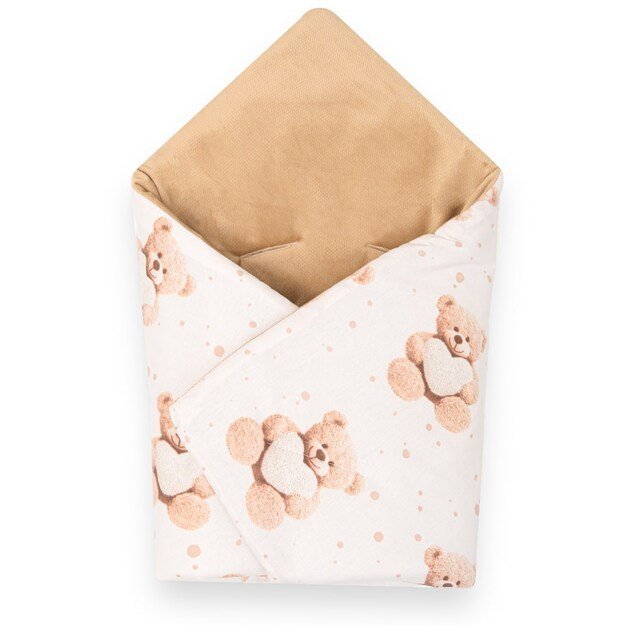 Izoliuotas vystymo apklotas automobilinei kėdutei „New Baby Love“ meškiukas, smėlio spalvos 1