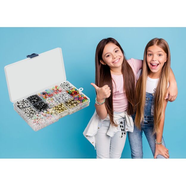 Karoliukų rinkinys su raidėmis 15 rūšių 4