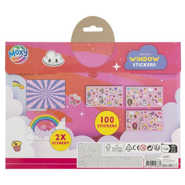 Kūrybinis langų lipdukų rinkinys, 100+ vnt. 3