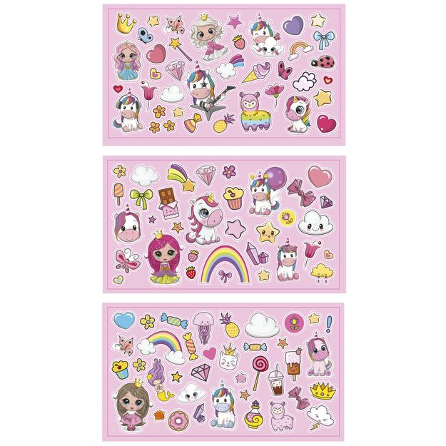 Kūrybinis langų lipdukų rinkinys, 100+ vnt. 2