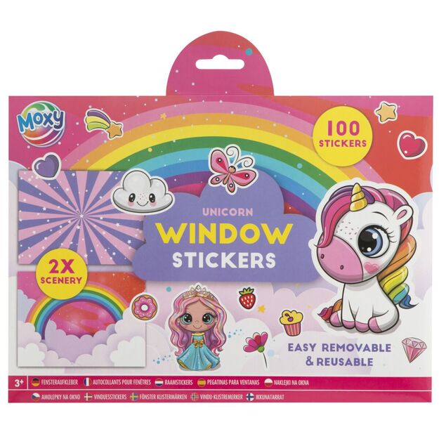 Kūrybinis langų lipdukų rinkinys, 100+ vnt. 1