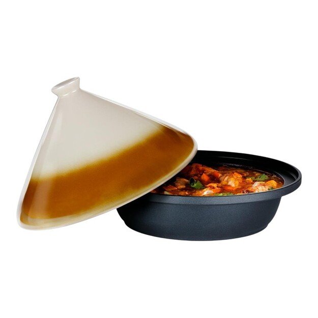 Alpina - Tajine troškintuvas su keraminiu kūginiu dangčiu 30x25 cm 2,5 l 1