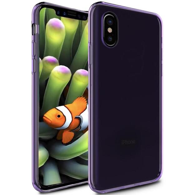 Zizo TPU dangtelis, skirtas iPhone X (violetinė) 10