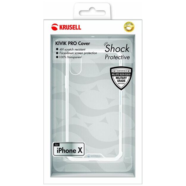 Krusell Kivik Pro dangtelis – iPhone X dėklas (skaidrus) 8