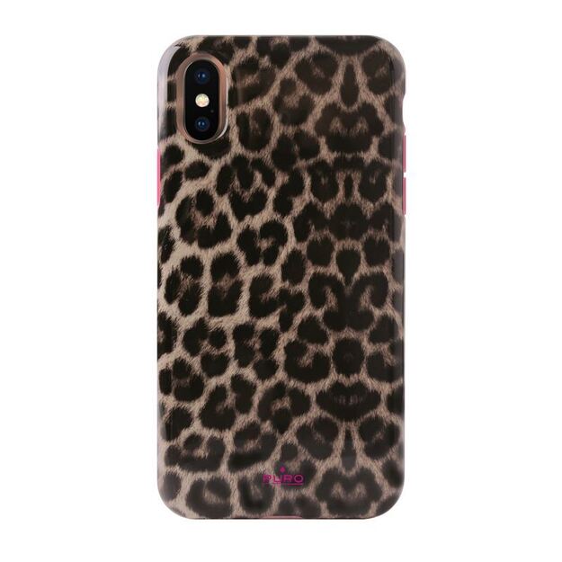 PURO Glam Leopard dangtelis – dėklas, skirtas iPhone Xs / X (Leo 2) 1