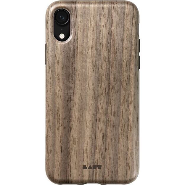 Laut PINNACLE – iPhone XR dėklas su natūralia mediena (graikinis riešutas) 2