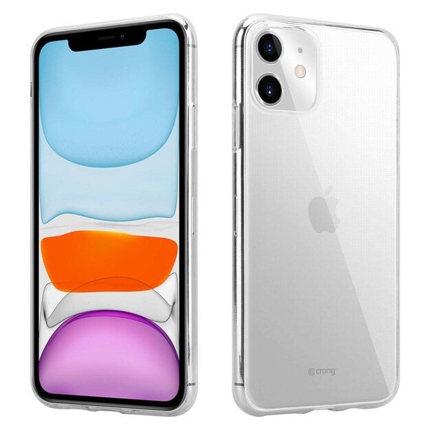 Crong Crystal Slim Cover – lankstus dėklas, skirtas iPhone 11 (skaidrus)