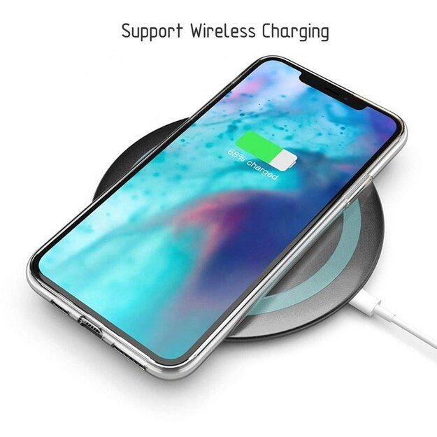 Crong Crystal Slim Cover – lankstus dėklas, skirtas iPhone 11 (skaidrus) 6