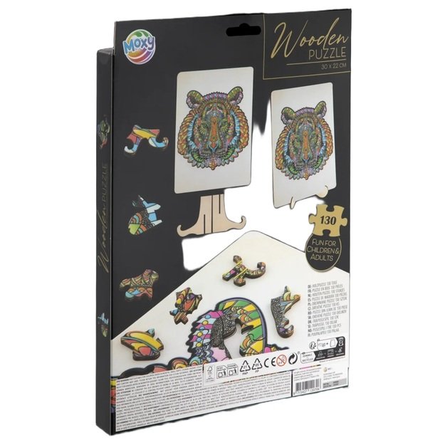 Medinė dėlionė „Tigras“, 130 detalių 2