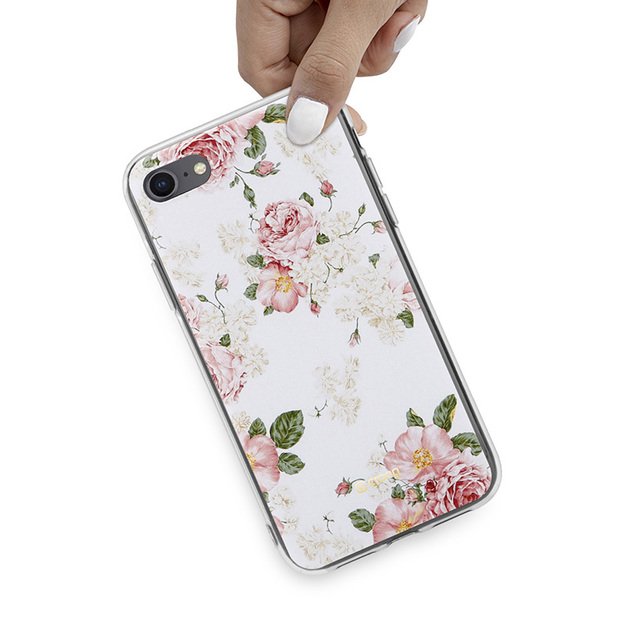 Crong Flower Case – dėklas, skirtas iPhone SE 2020 / 8 / 7 (paternas 02)