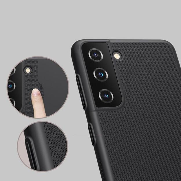 Nillkin Super Frosted Shield – dėklas, skirtas Samsung Galaxy S21+ (ryškiai raudonas) 29