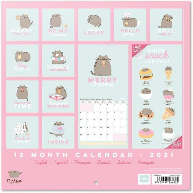 Pusheen – Kasdienio planavimo kalendorius iš Foodie kolekcijos 2