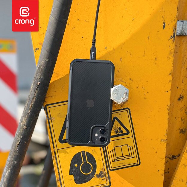 Crong Armor Link – USB-C su Lightning MFi pintas kabelis 150 cm (juodas) 7