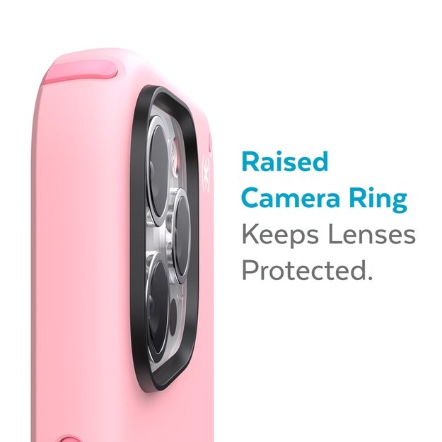 Speck Presidio2 Pro – iPhone 13 Pro dėklas su MICROBAN danga (Rosy Pink / Vintage Rose)