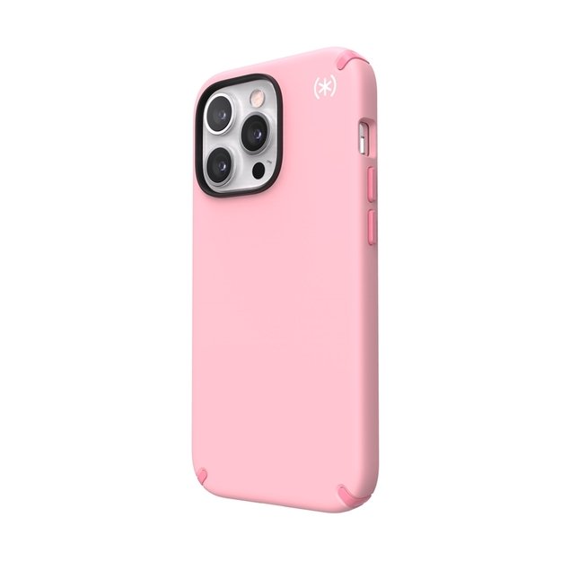 Speck Presidio2 Pro – iPhone 13 Pro dėklas su MICROBAN danga (Rosy Pink / Vintage Rose)