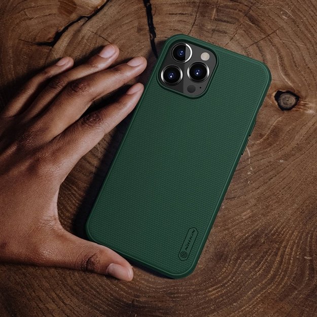 Nillkin Super Frosted Shield Pro – dėklas, skirtas Apple iPhone 13 Pro Max (mėlynas) 30