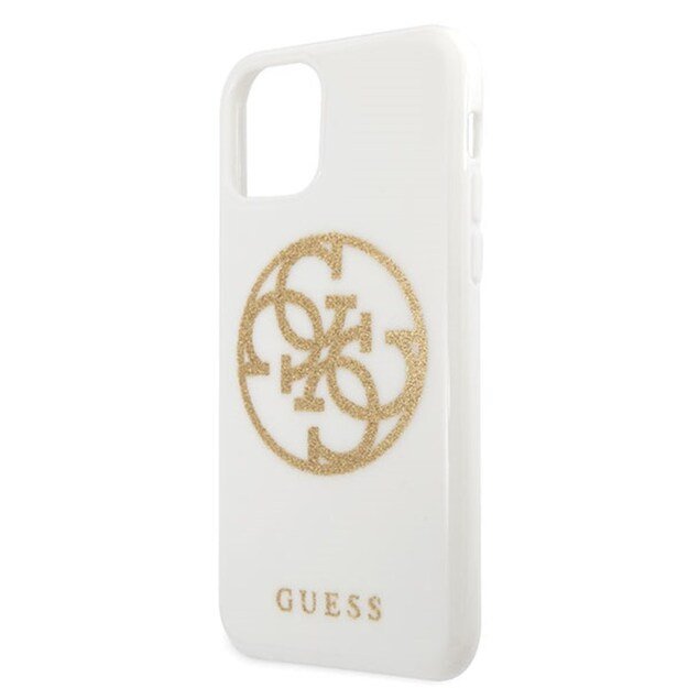 „Guess Circle Glitter 4G“ – dėklas, skirtas „iPhone 11 Pro Max“ (baltas) 3