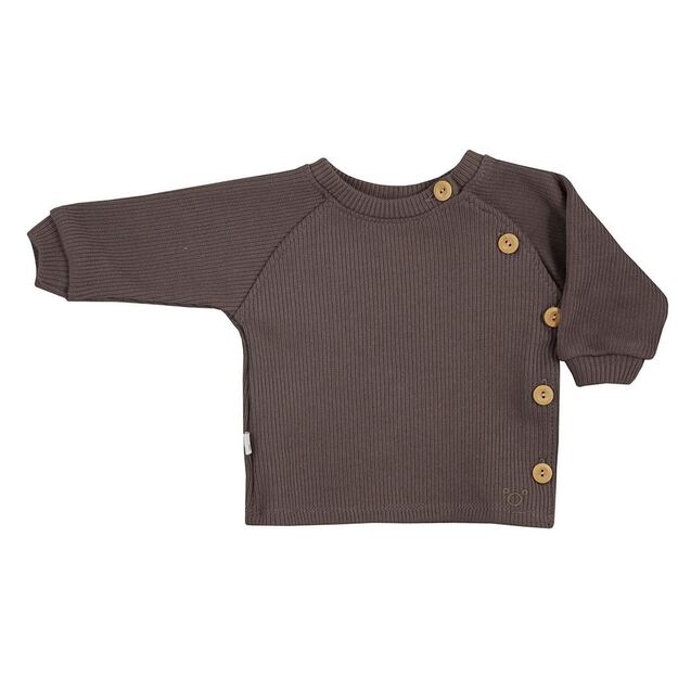 Baby T-shirt with long sleeves Koala Pure brown, size 86 (12-18m), 86 (12-18m)