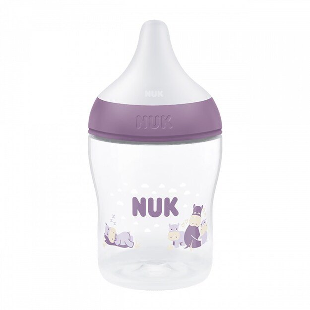NUK Perfect Match Temperature Control Baby Bottle 150 ml Hippo