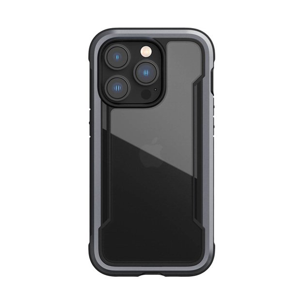 „X-Doria Raptic Shield“ – aliuminio dėklas, skirtas „iPhone 14 Pro“ (patikrintas kritimo metu 3 m) (juodas) 25